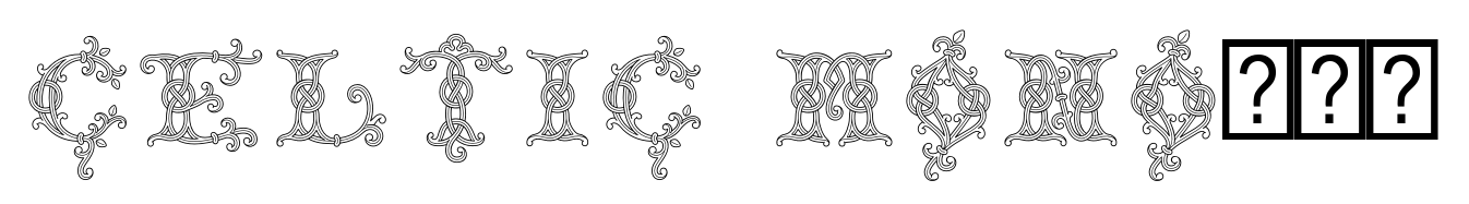 Celtic Monograms Three Lines